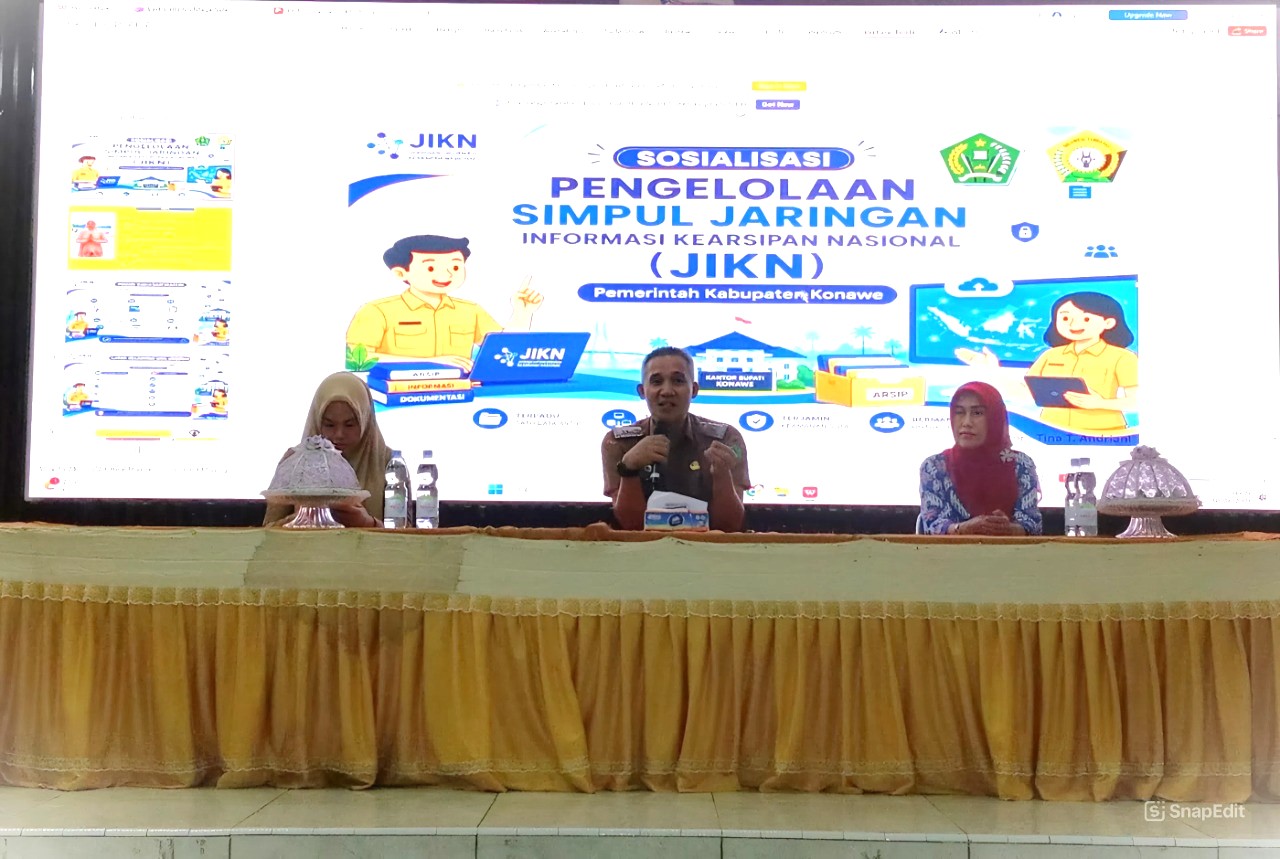 Sosialisasi Pengelolaan Simpul Jaringan Informasi Kearsipan Nasional (JIKN) Tingkat Kabupaten Konawe Tahun Anggaran 2026