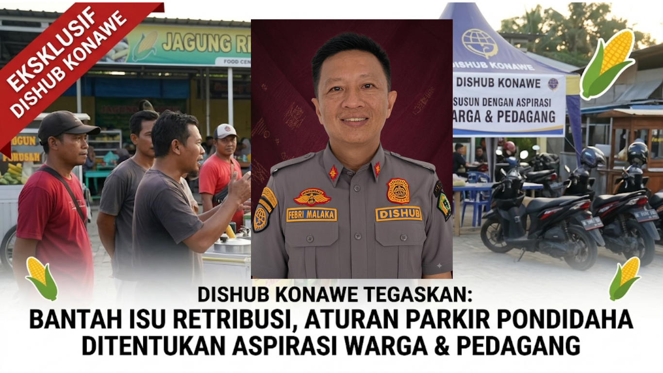 Bantah Isu Retribusi, Dishub Konawe Tegaskan Aturan Parkir Pondidaha Akan Ditentukan oleh Aspirasi Warga dan Pedagang