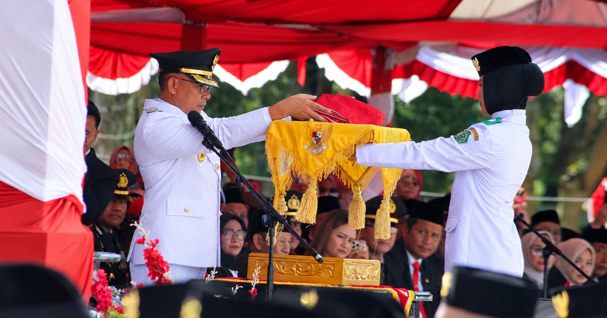 HUT ke-81 RI, Bupati Konawe Pimpin Upacara Detik-detik Proklamasi di Kabupaten Konawe
