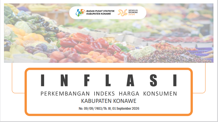 BPS Konawe Rilis Indeks Harga Konsumen (IHK) Kabupaten Konawe Agustus 2026.