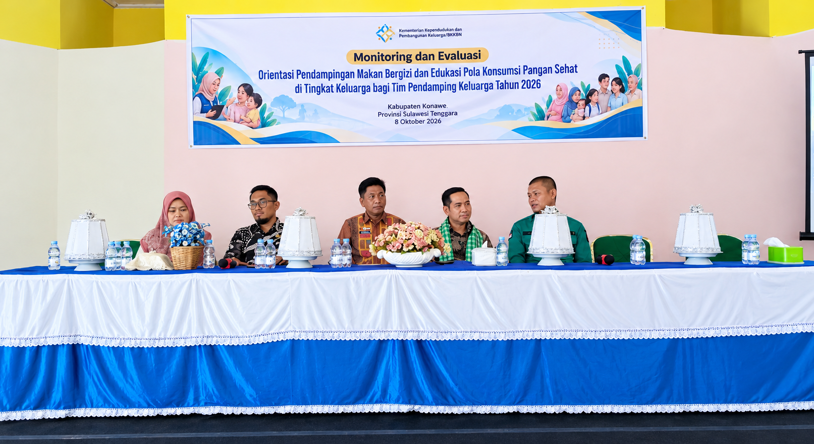Dinas PPKB Konawe Fasilitasi Monev Pendampingan Makan Bergizi dari BKKBN RI