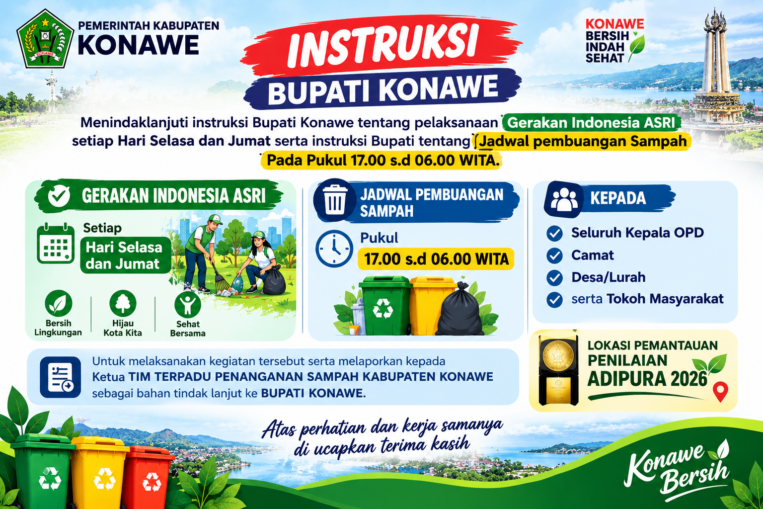 Gerakan Indonesia ASRI Kabupaten Konawe